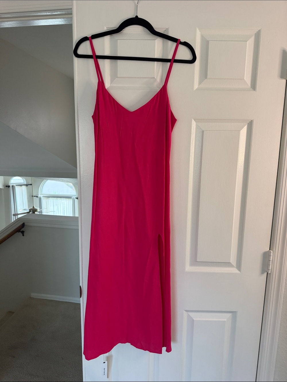 Reformation crimini Hot Pink Midi Slip Dress size 4